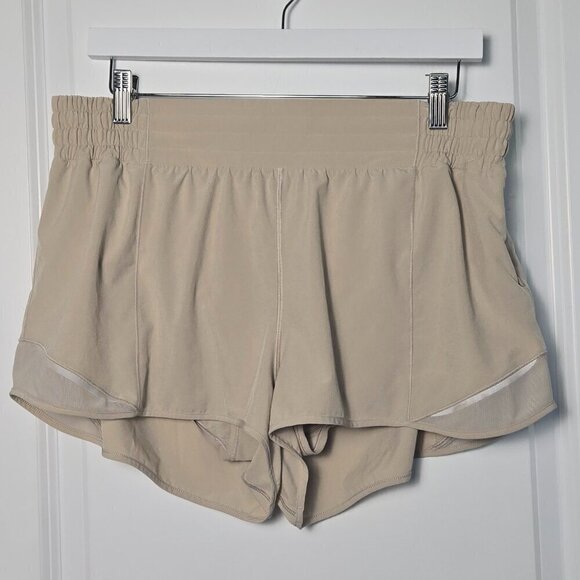 lululemon athletica Pants - Lululemon Hotty Hot High-Rise Short 2.5" - 14 Beige/Tan